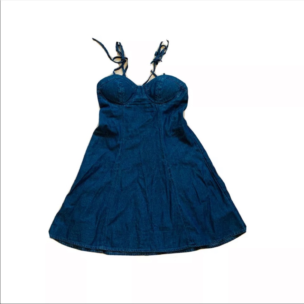 American Eagle Chambray Denim Mini Dress